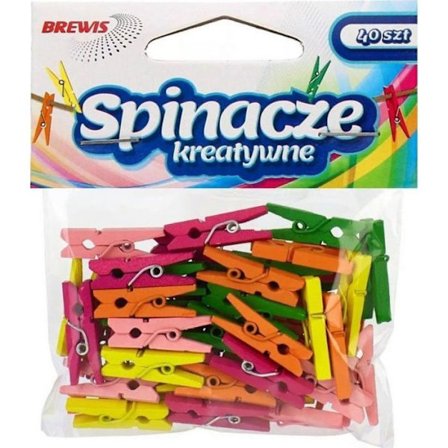 Trombon - fäste - elastisk - klämma Astra Färgglada tromboner Mini 2,5 cm 40 st Brewis