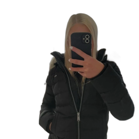 Svart dunjacka Tommy Hilfiger pälsluva