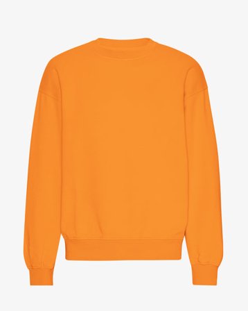 Organic Oversized Crew - Sunny Orange - Male - M