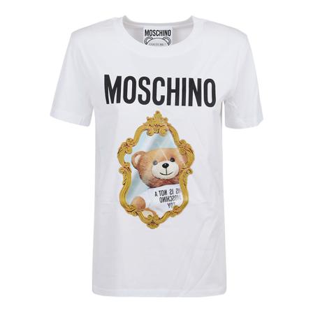 Moschino T-Shirts Hvid, Dame