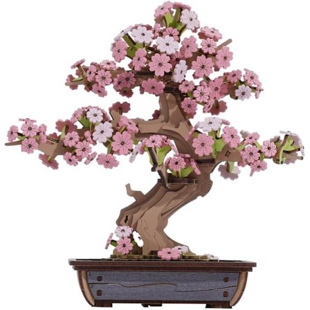 3D Bonsai-puslespil i træ, DIY fyrretræsmodelsæt til voksne, Lav dit eget træhåndværkssæt