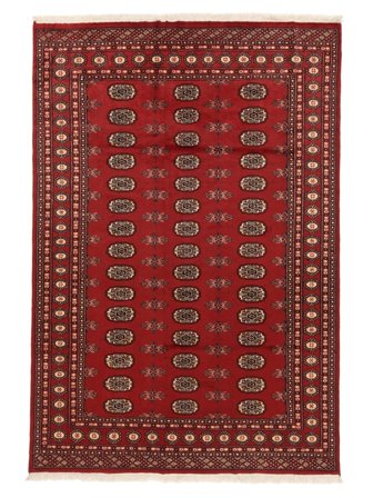 Pakistan Bokhara 2Ply Matta Orientalisk Mörkröd/Svart (Ull, Pakistan)
