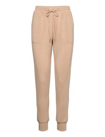 Kalondra 7/8 Pants Collegehousut Olohousut Beige Kaffe