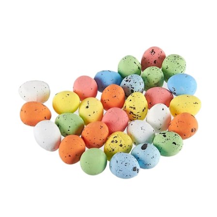 30 Fargede Påskeegg Påskeeggkurv Fest Hjemmehåndverk