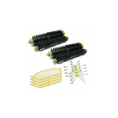 KOMPLET SÆT MEDIUM MED 6-TAKKE SIDEBØRSTE TIL IROBOT ROOMBA 505 510 520 521 530 531 532 533 534 535 536 540 550 555 560 Cisea