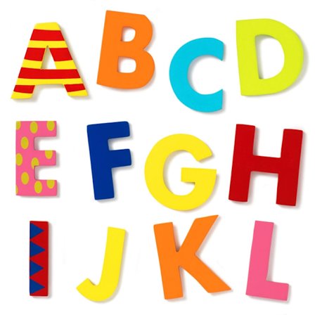 Träbokstav Micki, Färgade, B