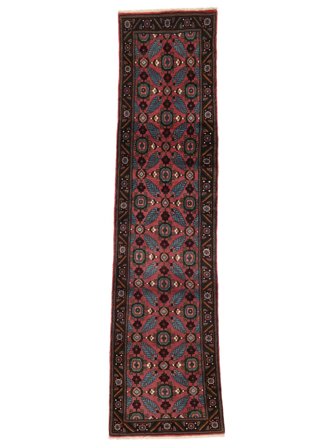 Tapis D'orient Rudbar 82X304 De Couloir Noir/Rouge Foncé (Laine, Perse)
