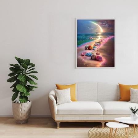 /#/5D Timanttimaalaus Sarjat, DIY Timanttimaalaus Sarja Romanttinen Ranta, Kristalli Rhinestone Kirjonta Sarjat Kotiin Olohuoneen Seinäkoristelu/#/