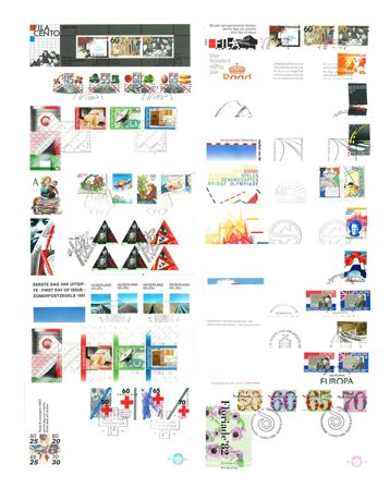 Holland 300 forsk. frimærker + 20 forsk. FDC