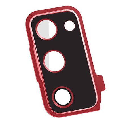 Ersättningslins för bakre kamera Galaxy S20 FE med röd chassi