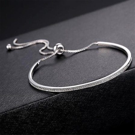 925 Sterling Silver Tennis Armband Dam Armband