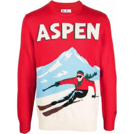Saint Barth, Round-neck Knitwear Rood, Heren, Maat:XL