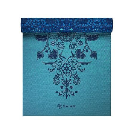 Gaiam Yogamatte 6 mm Blå