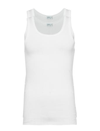 Jbs Singlet 2-Pack Organic T-shirts Sleeveless Hvit JBS