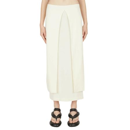 Jil Sander - Midikjolar - Beige - Dam - Storlek: S, Dam, Storlek: S