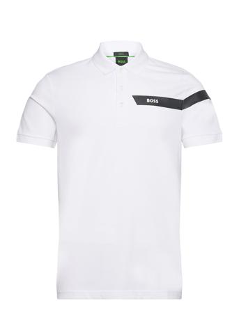 Paule Polos Short-sleeved Hvit BOSS*Betinget Tilbud
