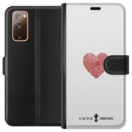 Yhteensopiva Lompakkokotelo Samsung Samsung Galaxy S20 FE Cactus and Friends - Fingerprint Love
