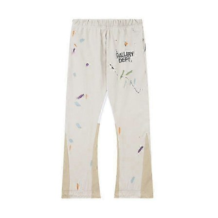 Utenlandske bestillinger Gallery Dept Håndmalt Sprut-blekk Søm Snøring High Street Casual Joggebukser Bootcut Bukser Herre Sport