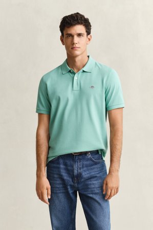 GANT Herren Regular Fit Piqué Poloshirt (M) Blau