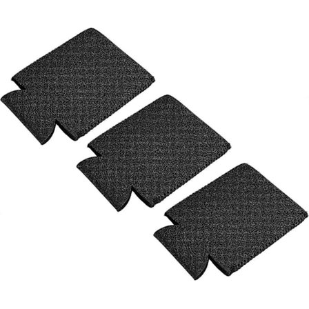 Drikkekjøler Ermer, Isolert Sammenleggbar Neopren Trekk for Slanke Bokser Flasker, Svart Pakke med 3, Svart