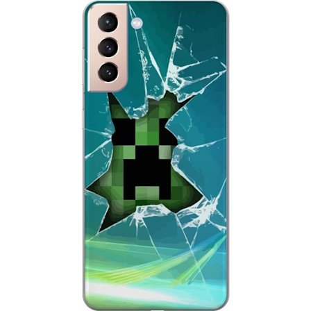 Kompatibel Mobilcover til Samsung Samsung Galaxy S21 MineCraft