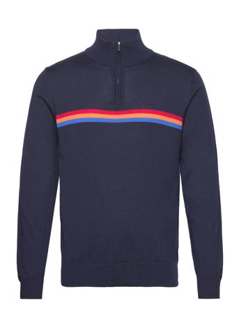 Skilover Zipup Designers Knitwear Half Zip Jumpers Navy We Norwegians