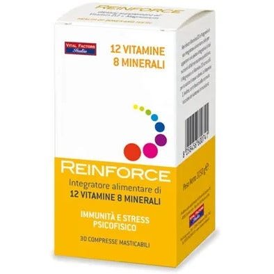 Reinforce 12 Vitamine + 8 Minerali 30 Compresse Masticabili