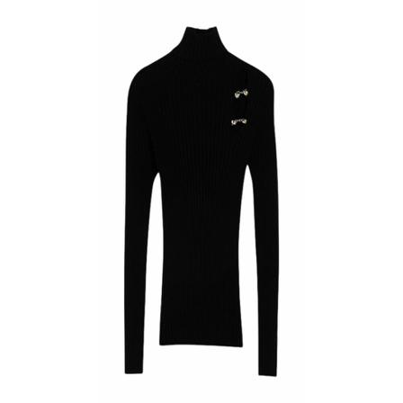 Liu Jo, Turtlenecks Czarny, Kobieta, Rozmiar: S