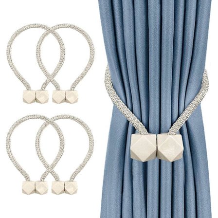 4 Pakk Magnetiske Gardin Holdere Praktiske Magnetiske Holdere for