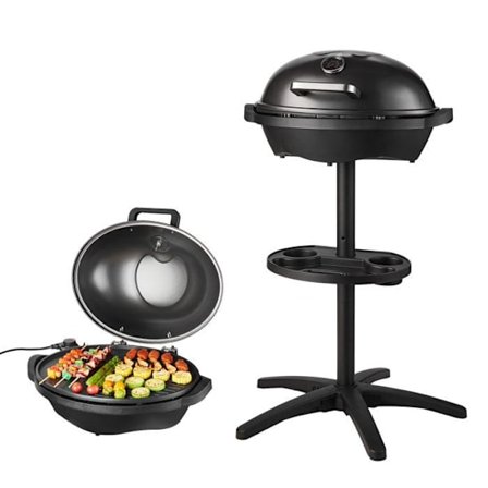 Elektrisk Grill på Stativ-Duoku-2400 W-2 i 1 Elektrisk Grill til Indendørs og Udendørs Brug