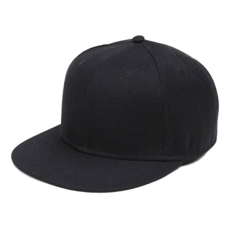 Sort Kasket Snapback med Spænde
