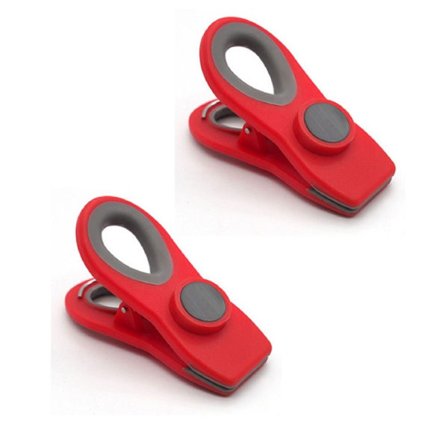 Taskeclips Friskholdende klemme RØD