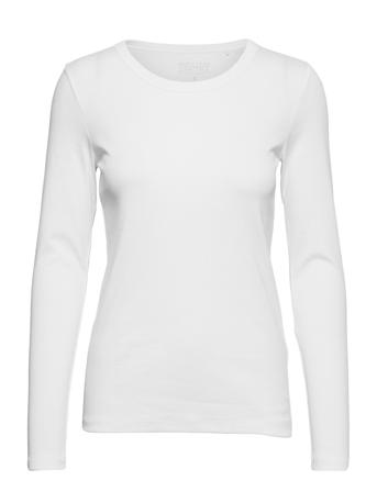 T-Shirts T-shirts & Tops Long-sleeved Hvit Esprit Casual