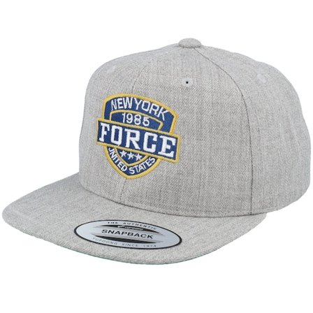 Kiddo Cap - Grey - snapback - Cap - Kids Ny Blue Force Heather Grey Snapback - Hatstore