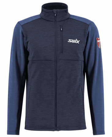 Swix Infinity Midlayer jkt M Lake blue