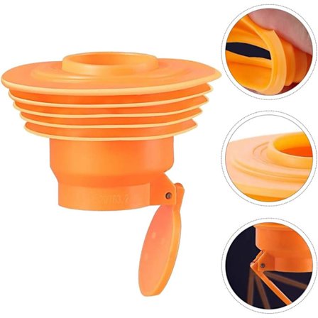 Afløbsstop med anti-tilbagestrømning i silikone, lugtfri afløbsfælde, kloakrør, hav