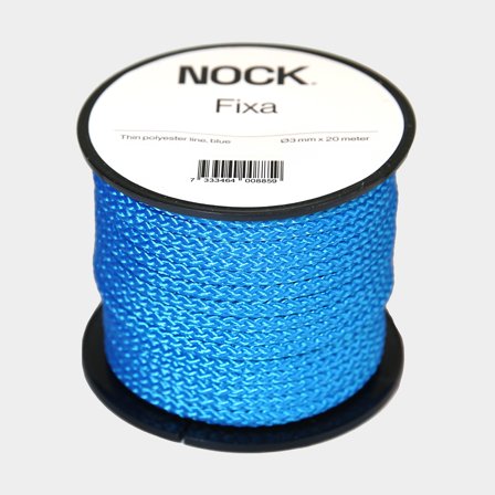 Polyester rope NOCK Fixa, braided polyester, blue, Ø3 mm x 20 metres