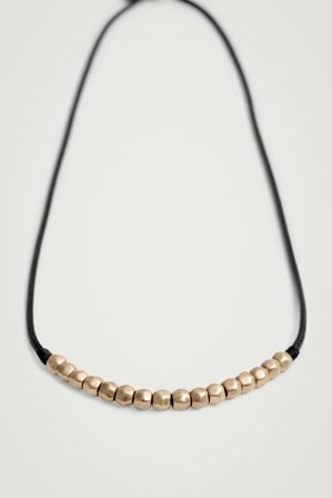 COS Homme Collier En Cordon Perlé in Doré