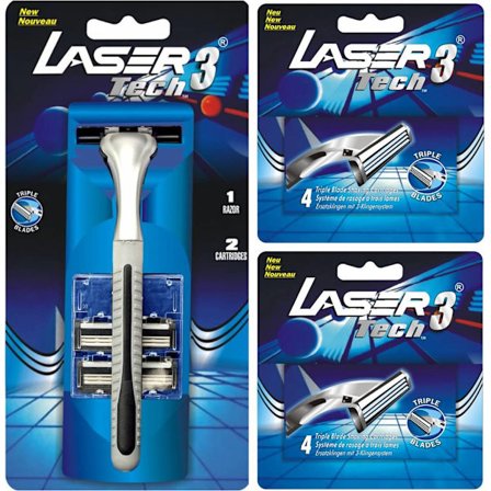 Laser Tech3 rakhyvel + 10 rakblad