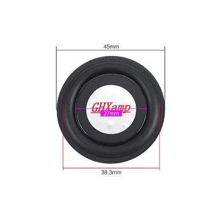 pyöreä bassokaiuttimen passiivisäteilijä 35,5 mm 52 mm 62 mm 67 mm 75 mm basson värähtelyresonanssi DIY kotitekoiseen matalaan taajuuteen 2 kpl