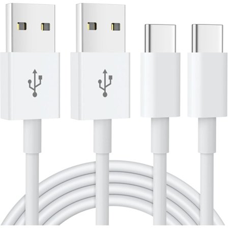 2 kpl 1,5 m USB-C-latauskaapeli, USB–USB-C-kaapeli, nopea lataus, yhteensopiva iPhone 16 15:n, Samsung Galaxy S24 S23 S22 S21 Note 10 9 8:n kanssa