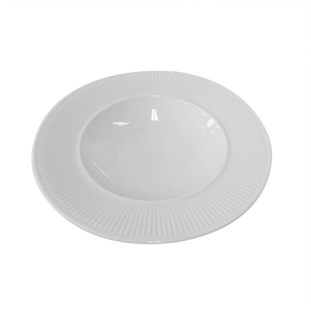 Modern House - Glass & porselen Contour djup tallrik 24cm Hvit