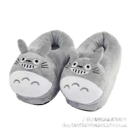 Totoro Talvissapaperit Hauskat Unisex Aikuisten Sisätiloissa Täytetyt Plus-Kengät EU35-42