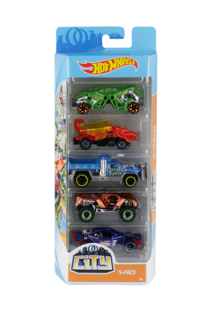 HOT WHEELS Småbilar, 5-pack Blandade färger Fordon ONESIZE