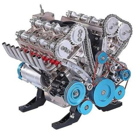 Mini Inline Fyrcylindrig motormodellsats Fyrcylindrig Vuxen Harts Ornament Leksaker