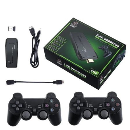 Video Game Stick Lite 4K Video Game M8 Console 64GB Double Wireless Controller