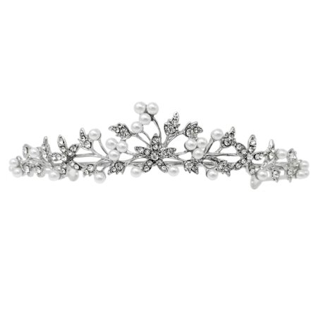 Krystall bryllup hårkrone tiara