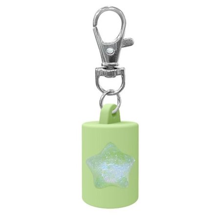 Konvertibel silikone nøglering flaskehætte til opbevaring af læbeglans med sikker lukning