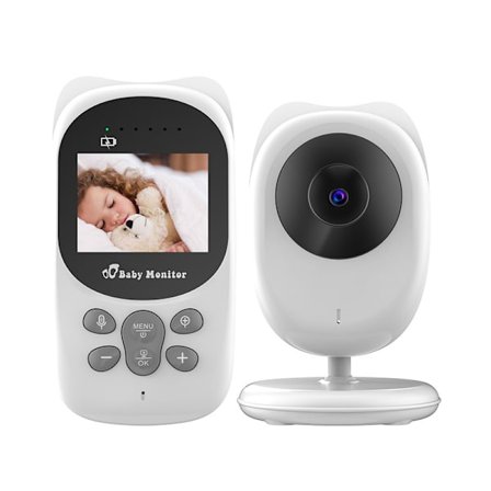 2,4 tums Baby Monitor Baby Care Device Baby Monitor Tvåvägs Voice Intercom 2200 Ma batteri
