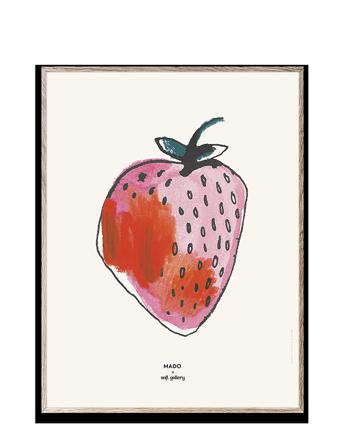 Strawberry - 30X40 Home Kids Decor Posters & Frames Posters Food Multi/mønstret MADO